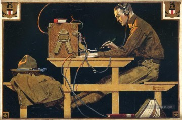 米軍貿易 1919 年 ノーマン ロックウェル Oil Paintings